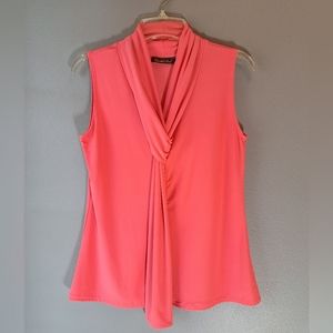 Candid Soul - Salmon Pink Sleeveless Top, Size Large